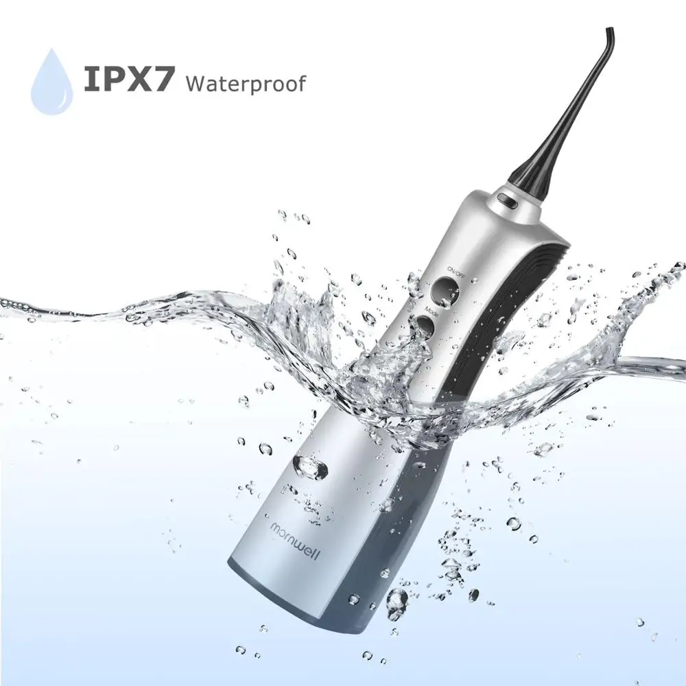 Mornwell 150ML Oral Irrigator rechargeable water flosser teeth clean portable dental water jet inductive charging