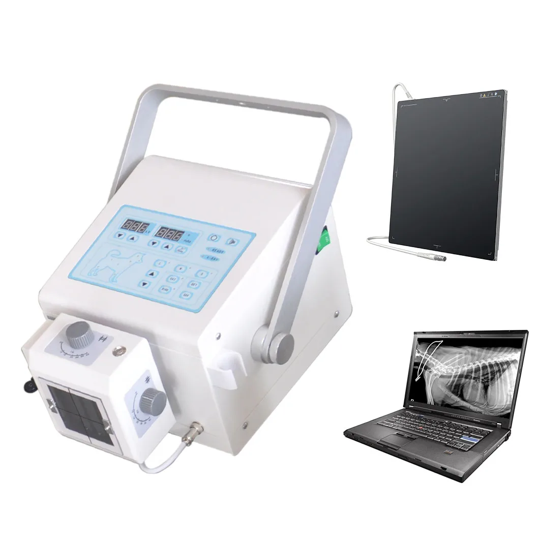 Portable Digital 4KW 60mA radiology dog cat horse Veterinary X ray machine for Animals