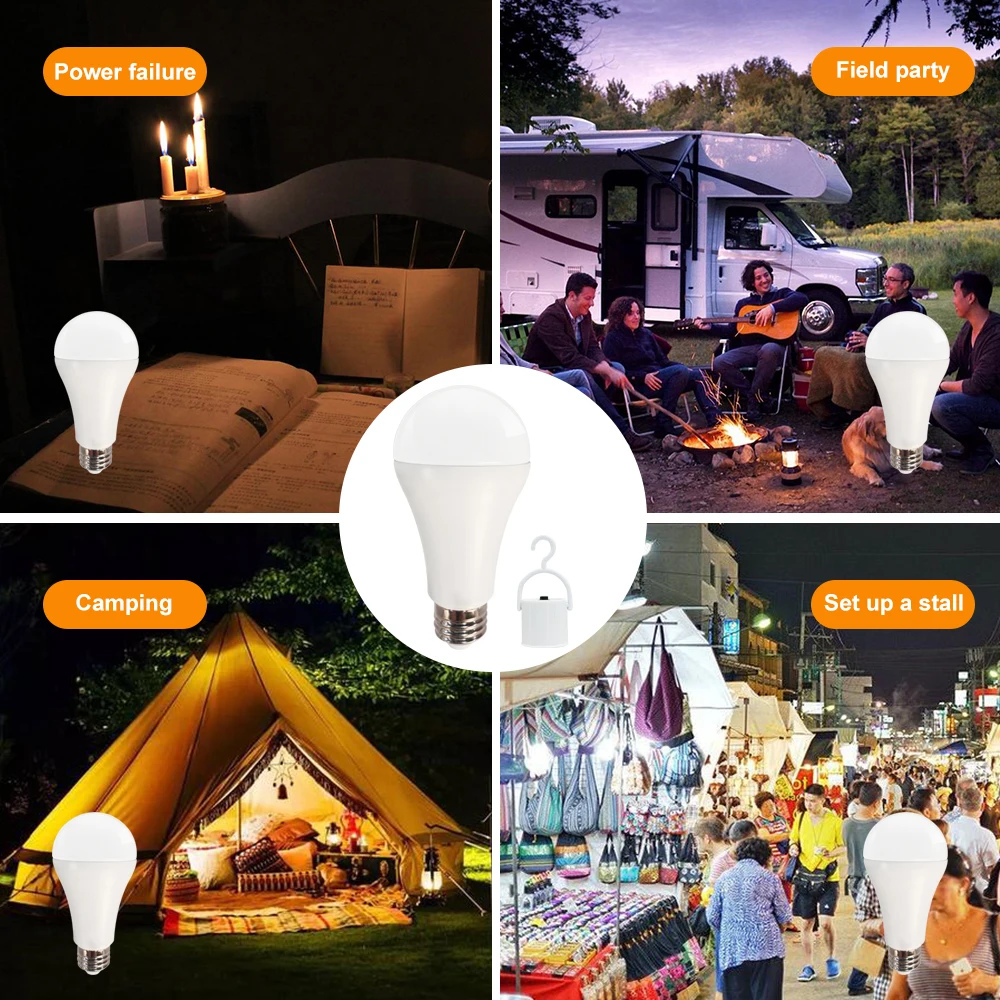 T10 ac dc 12w c9 h4 christmas housing car driver raw material SKD sensor rechargeable emergency led light bulb