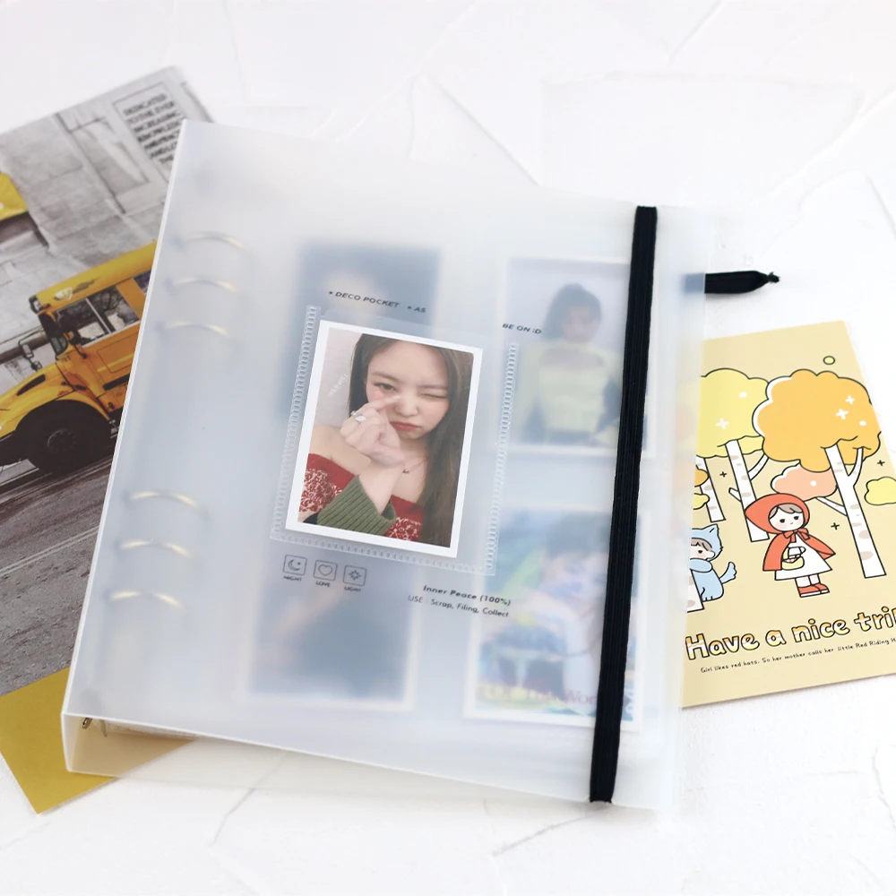 A5 binder photo album Kpop photocard book Fuji mini film 2*3/3*4/3*5/4*6 inch photos