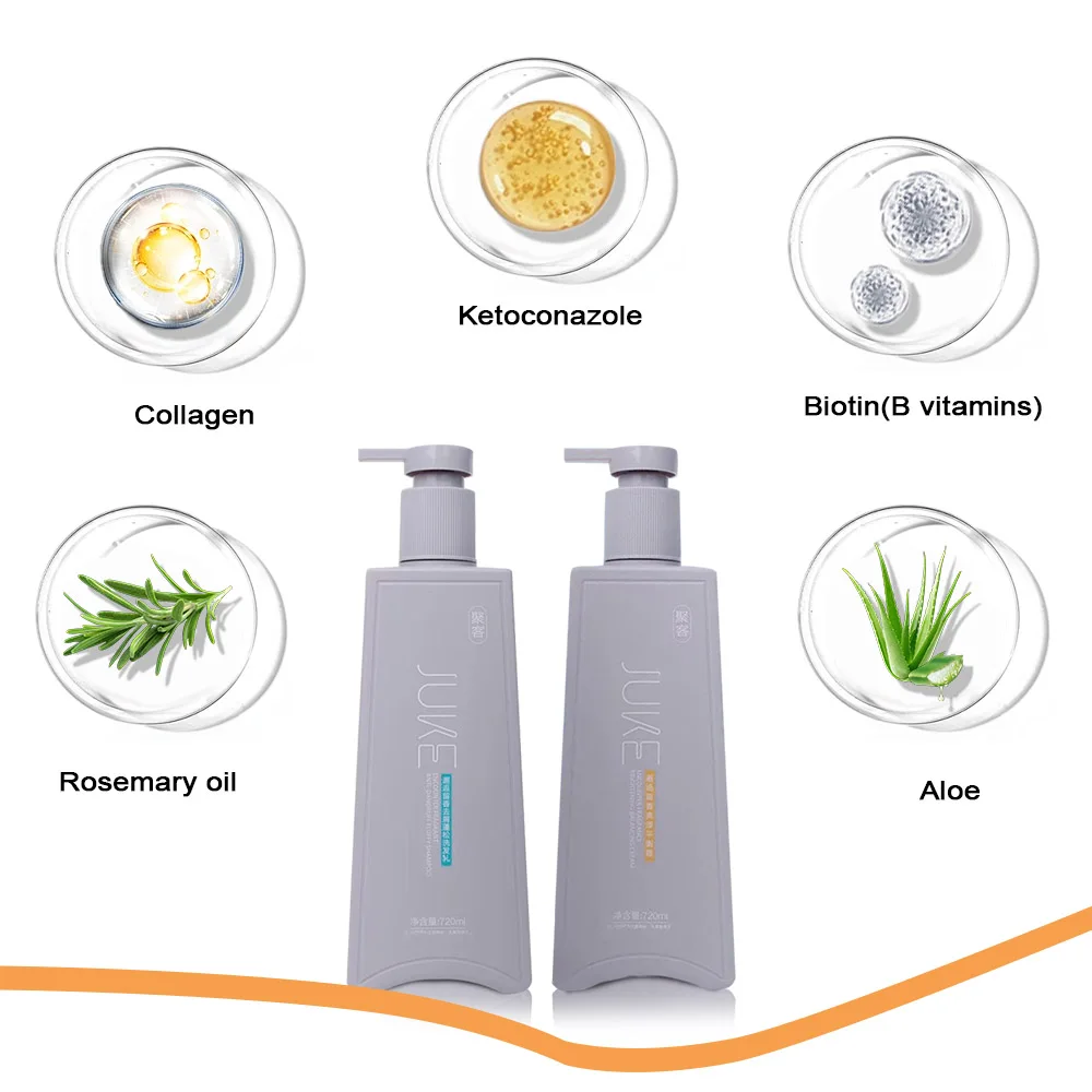 Natural High Quality 2 in 1 Purifying Anti Dandruff Shampoo and Conditioner Set for Men Amino Anids Formula Customized
