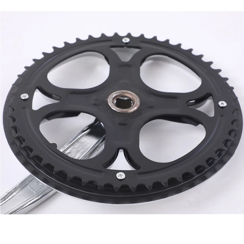 MAXFORD 48T 152mm Road Bicycle Chainwheel and Crank Steel Bicycle Freewheel Crank for Mountain Bike