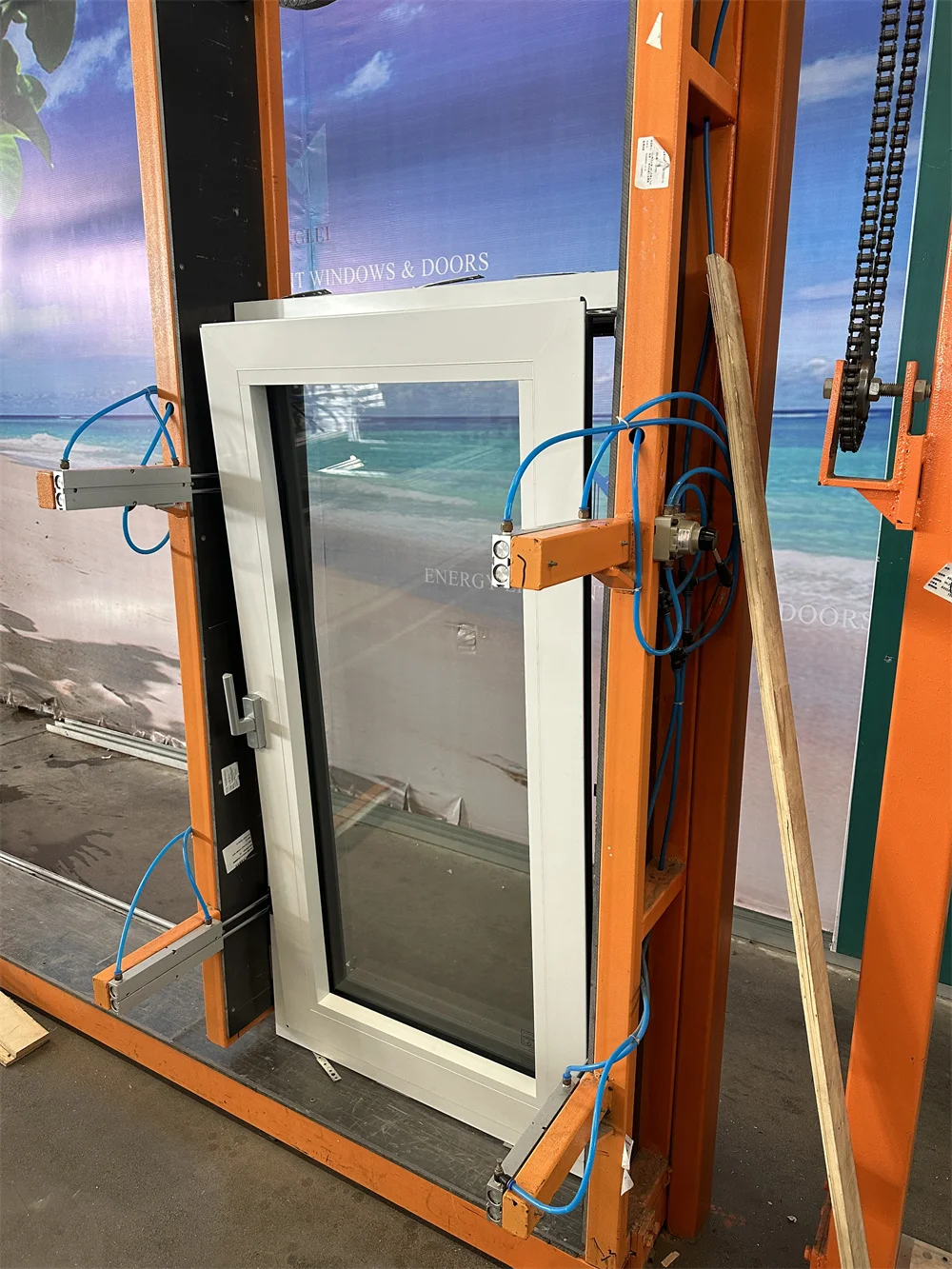 Hangzhou Minglei China Factory Energy Saving window Tilt and Turn High Quality Triple Glass WIndows