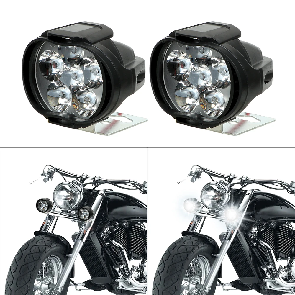 2022 SENLO LED Motorcycle Headlight 30W 3000LM Moto Light Assembly Spotlights Motorbike Lighting 6500K White 9-85V Waterproof