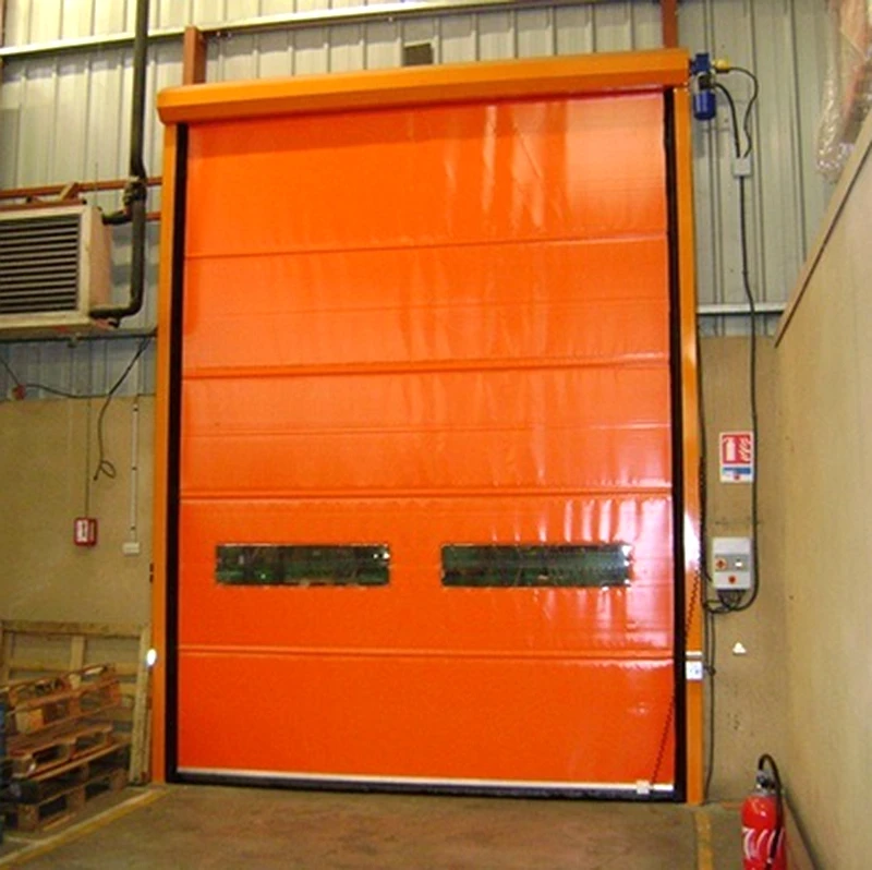 Промышленное охлаждение высокая скорость рулонные двери молния морозильная камера дверь из ПВХ