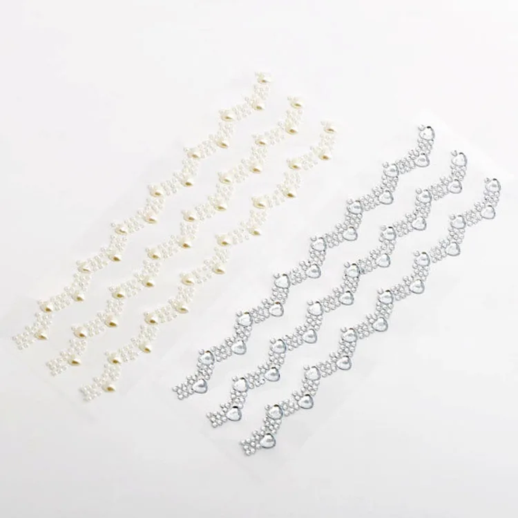 Gem Crystal Stickers Adhesive Rhinestones Diamond Pearl Stickers