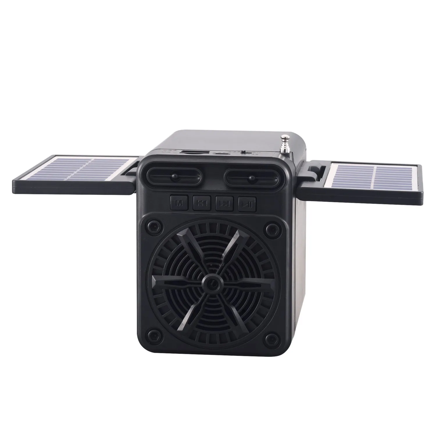 X9  fm radio blueteeth speaker with double solar panel usb tf card player lithium recharge battery