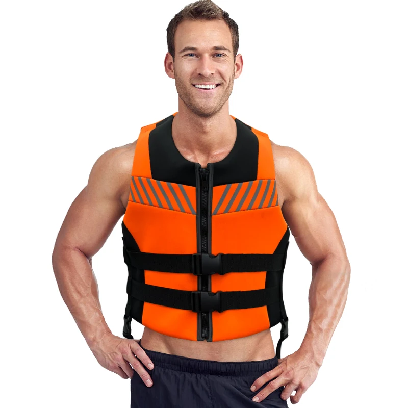 Eyson Manufacturer Customized Wholesale Life Jacket Neoprene PVC Adult Life Saving Vest