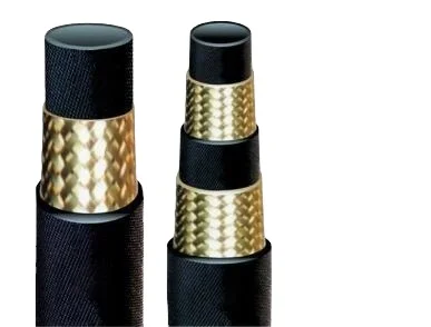 SAE 100 One and Two Wire Braided Rubber Hose Rubber Hydraulic Hose Manufacture