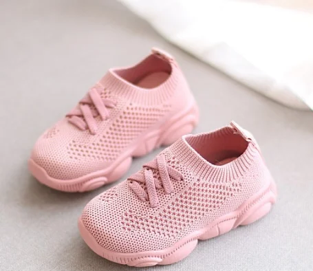 Wholesale spring autumn mesh sport sneakers soft sole baby shoe socks toddler
