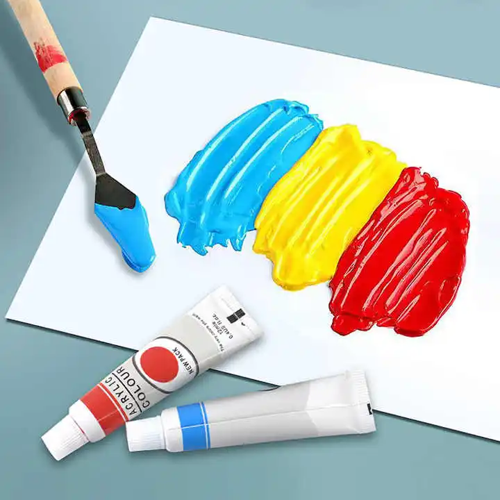 Water Resistant Diy Acrylic Color Set 12 Colors Acrylic Paints Set