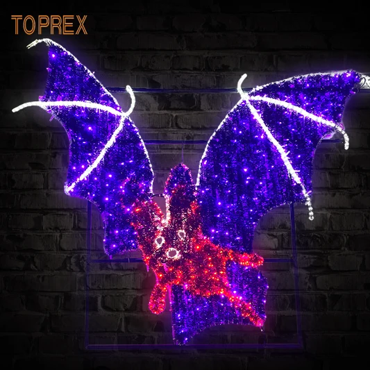 TOPREX Festive & Party decoration Halloween Pumpkin Ghost led motif lights decoration bat for halloween outdoor