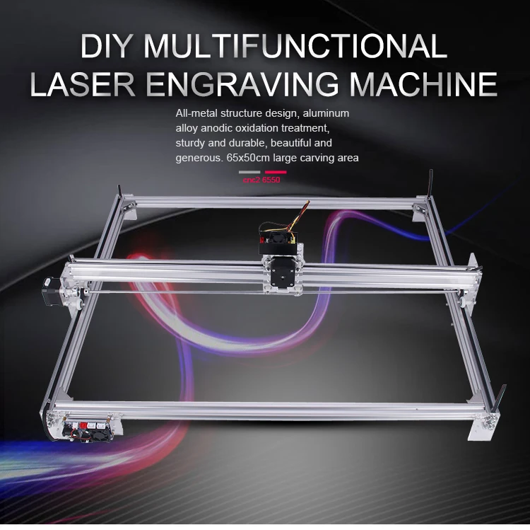 2 Axis CNC 6550 GRBL Laser Engraving Machine With Optional laser For Wood