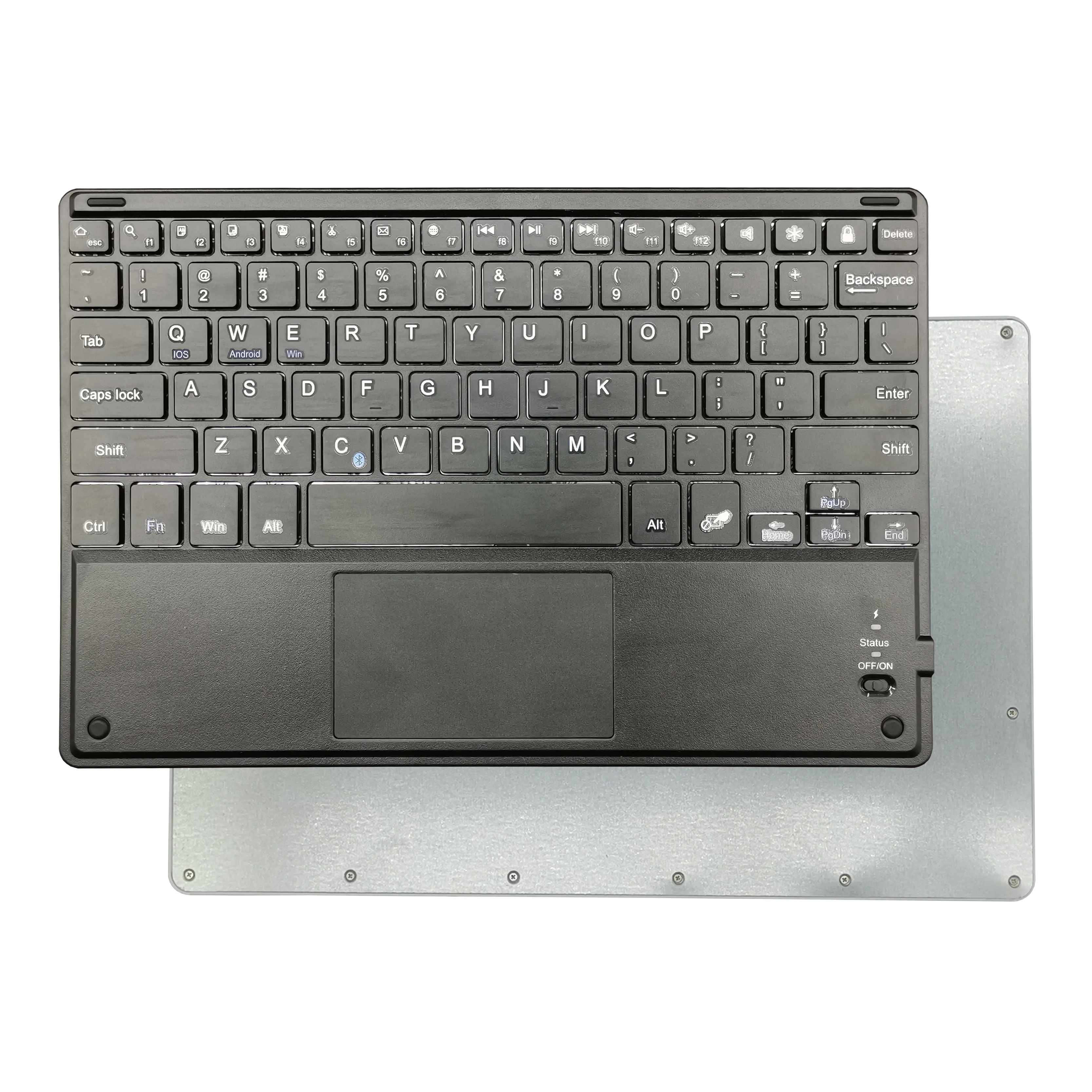 Универсальная клавиатура для ноутбука Ipad 10 дюймов, универсальная беспроводная клавиатура BT с трекпадом