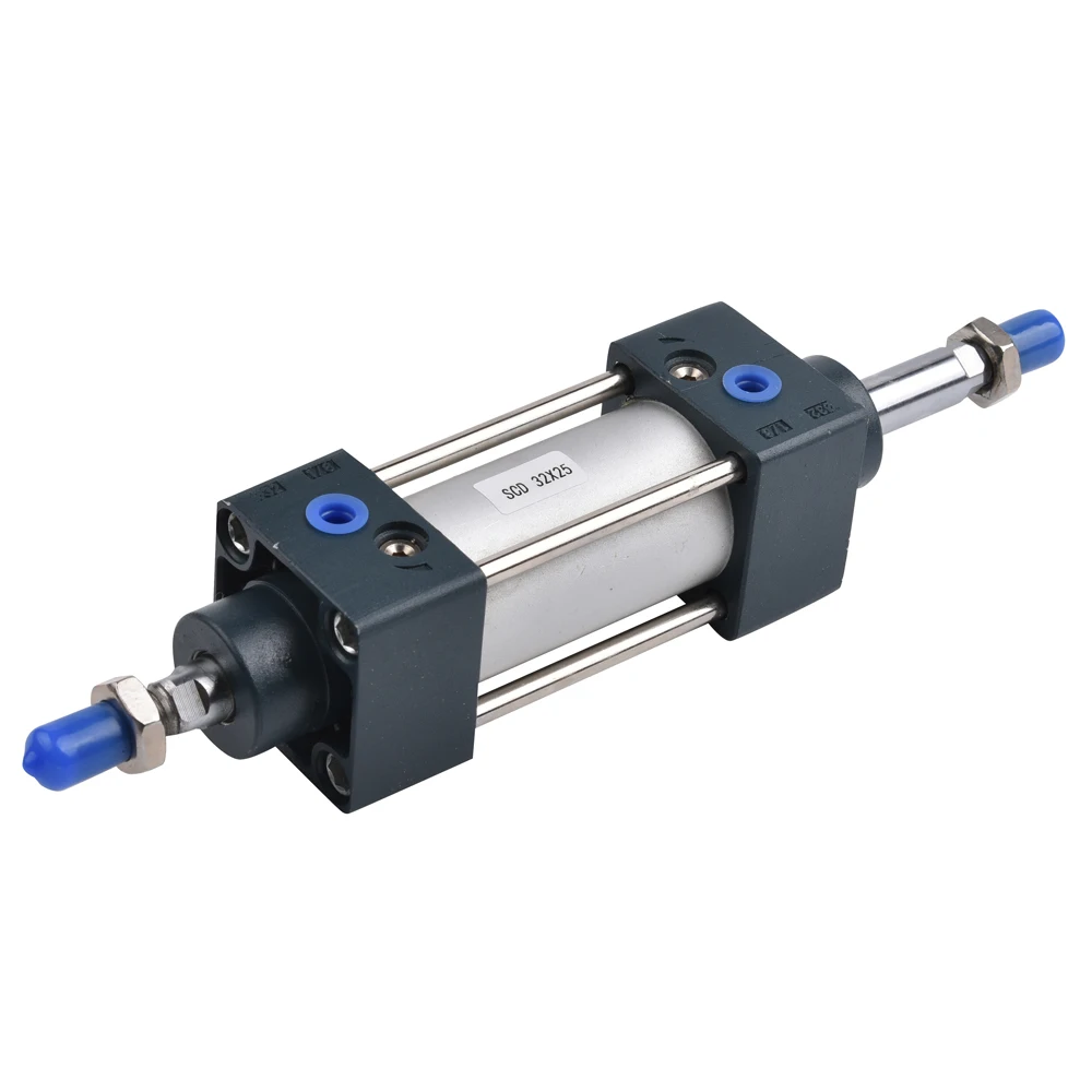 TK Double Acting SCD Cylinder 63x100mm Dual Tie Rod Pneumatic Air Cylinders professional