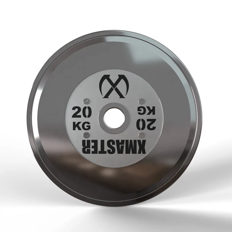 Xmaster Machine Calibrated Plate Pro Steel Weight Plate Powerlifting plate with raised logo