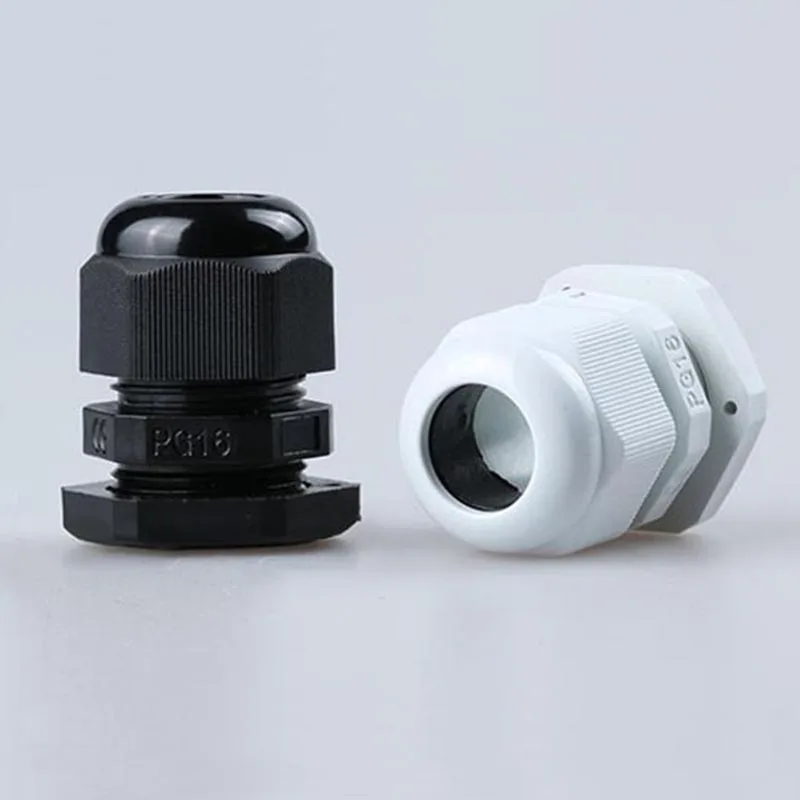 PG16 10-14mm Nylon Cable Gland Plastic Waterproof Connector