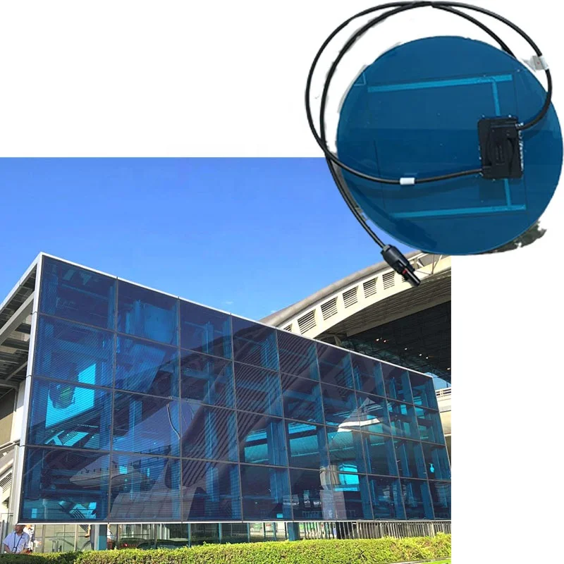 Thin Film Transparent Solar Panel 20%-60% Adjustable Color Cdte Glass for Bipv Home Use