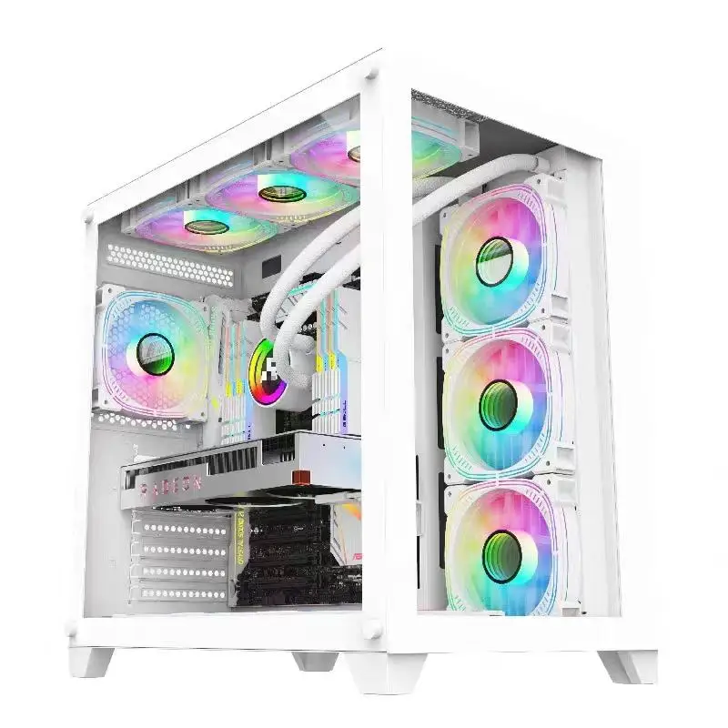 New Fashion Hot Sale Desktop ATX/M-ATX/ITX Case High Quality Gaming Computer Case With RGB Cooling Fans