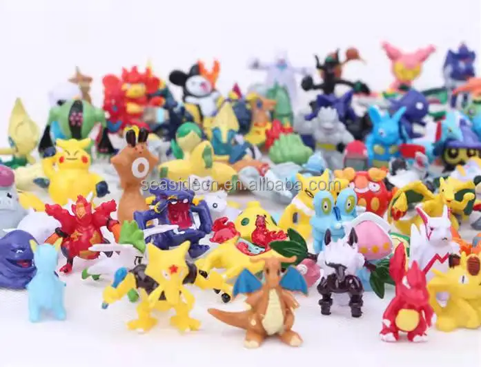 Wholesale mini Child  Poke mon FiguresToy 144 Models Small PVC Cartoon toys Figures Toys For Kids