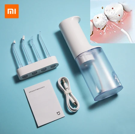 Xiaomi Mijia Electric Oral Irrigator Water Flow Voltage IPX7 Waterproof 200ml Water Toothpick Dental Flusher Care 4 Gear Level