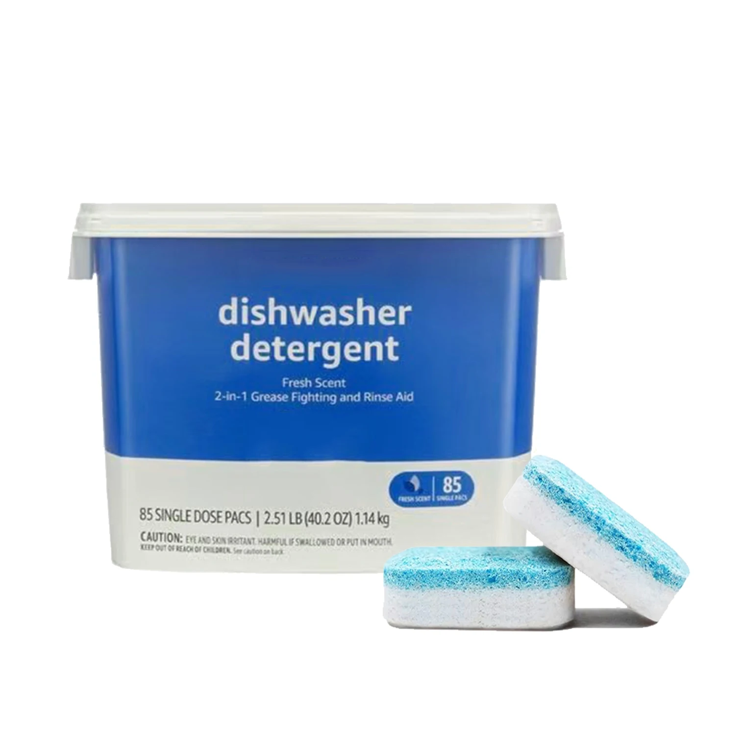 OEM/ODM 85pcs powerful oil stain removal dishwasher detergent Fresh Scent 2-in-1 Rinse Aid dishwasher detergent block