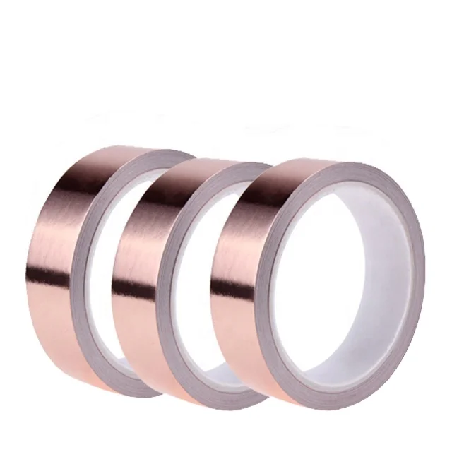 New Design Copper Foil Tape For EMI Shielding For Soldering Gold Tape Mask Copper Tape Foil