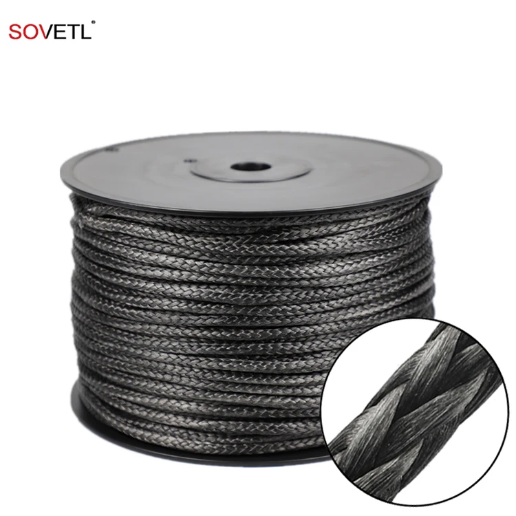 Custom 12 strands uhmwpe rope High Strength uhmwpe safety cord Corrosion Resistant Uhmwpe Braided Rope