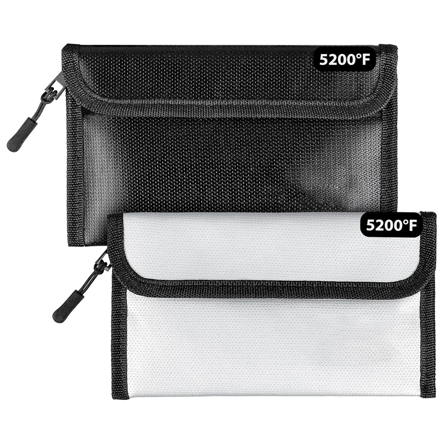 2 Pack Faraday Bags for Car Keys & Phones, Fireproof & Waterproof Faraday Pouch, Anti Tracking Signal Blocker