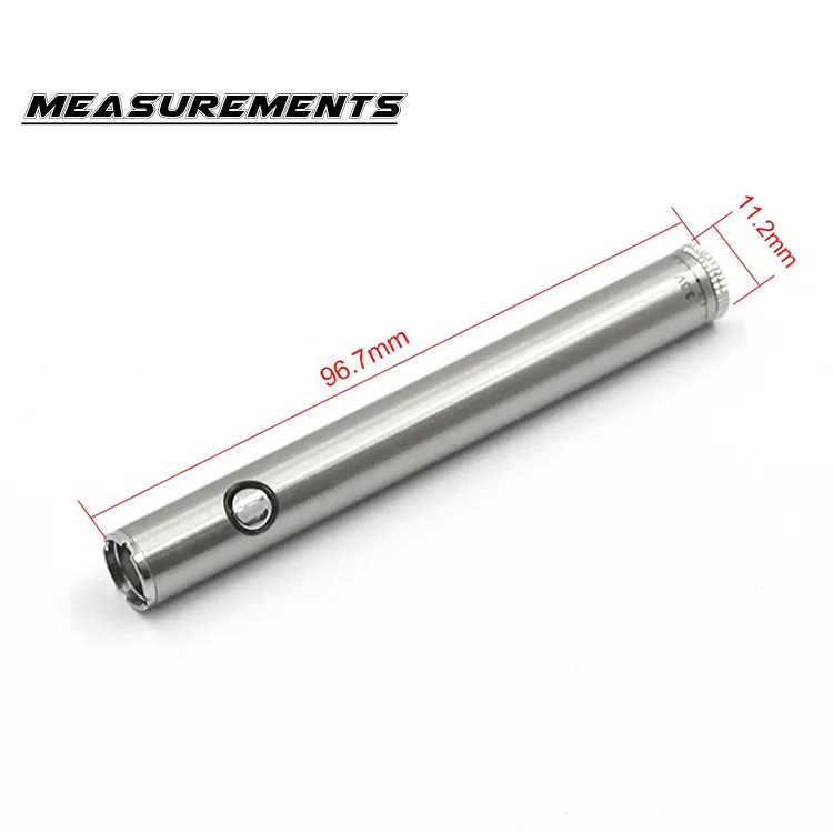 Custom logo bottom twist wax vape pen preheat 510 thread thick cbd oil vape battery with button