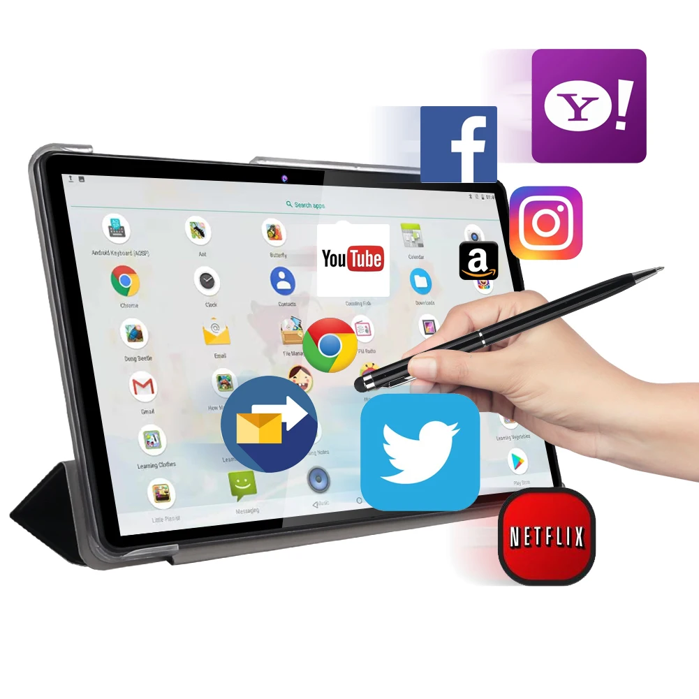  OEM 10 1 дюймовый Android 7 0 8 1280*800 32GB 3G WCDMA планшет с чехлом для