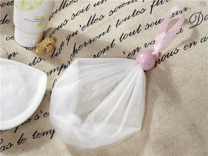 Антибактериальная поролоновая сетка для очищения лица, ПЭ сетка для очищения лица и мыла для тела A60