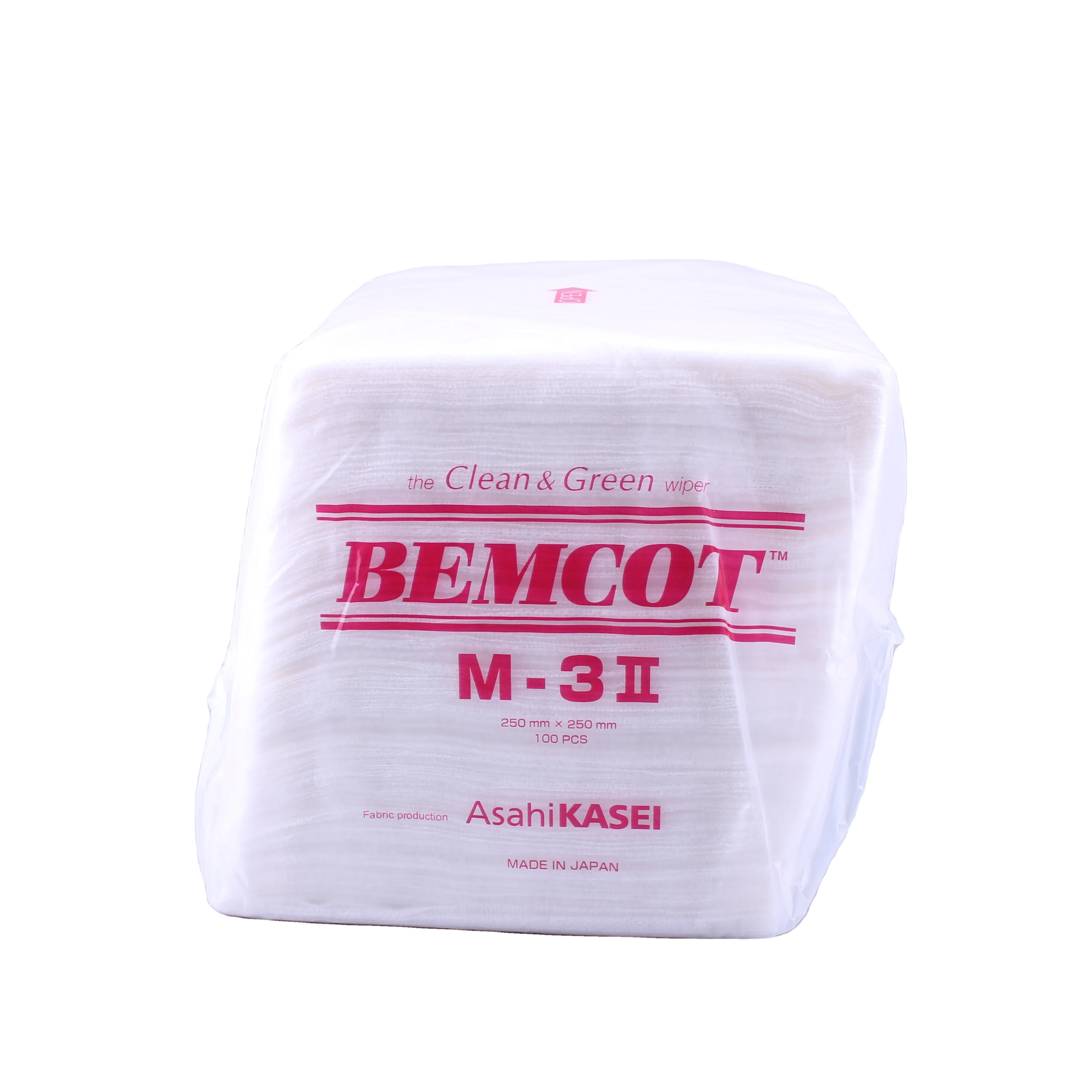 250X250Mm 100Pcs/Pack Multi Purpose Hot sale High Absorption Quarter Folded replaced Bemcot M-3-2 electronics Clean Room Wiper