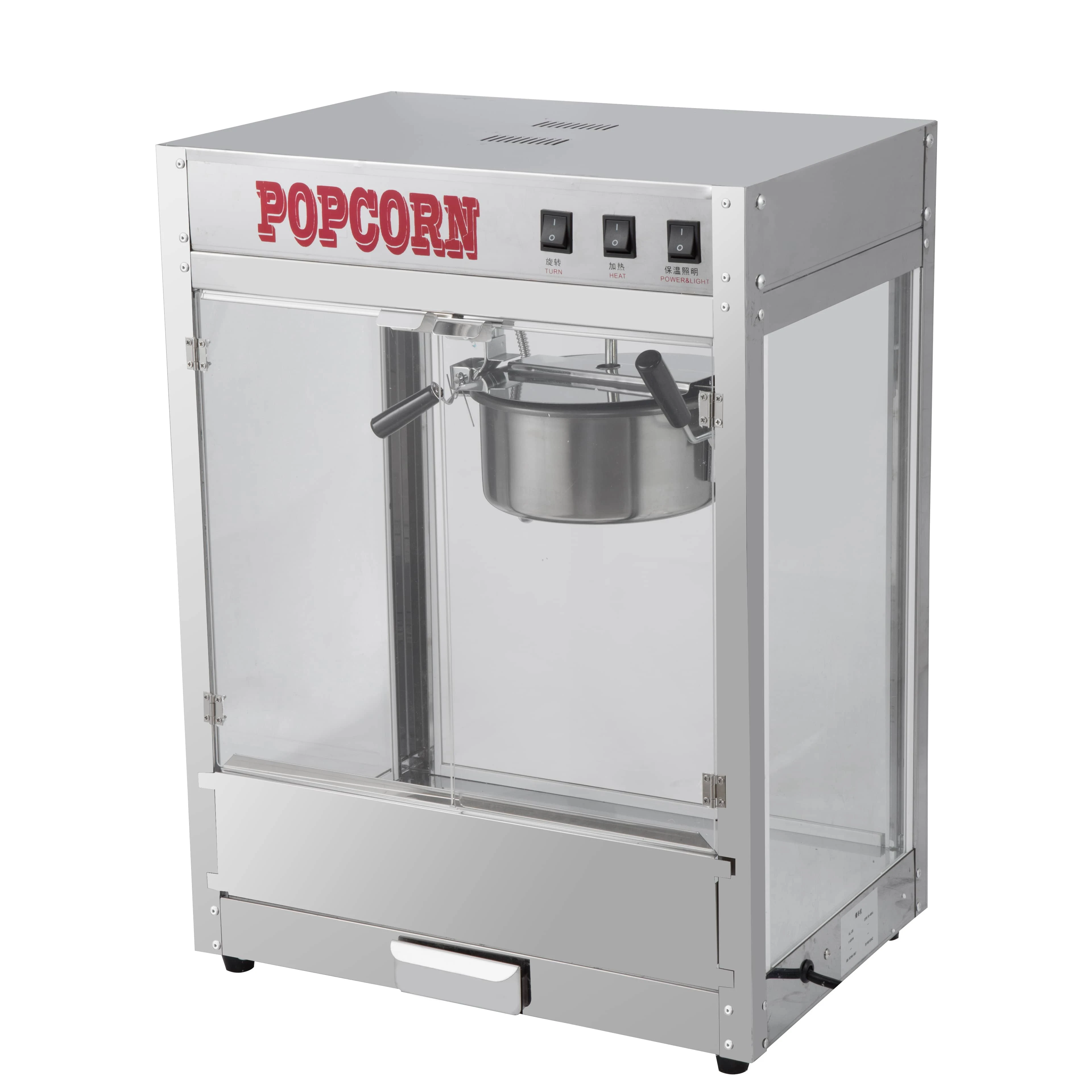 Commercial 8Oz Popcorn Making Machine  Electric Cinema Popcorn Machine  Table Top Popcorn Maker Snack Machines