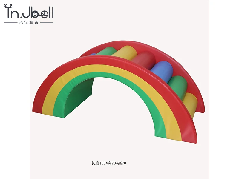 Bridge Rainbow Factory Price New Fashion Design Indoor Soft Play for Kids Indoor Playground Foam Climbing Toy Soft Play 3 Years