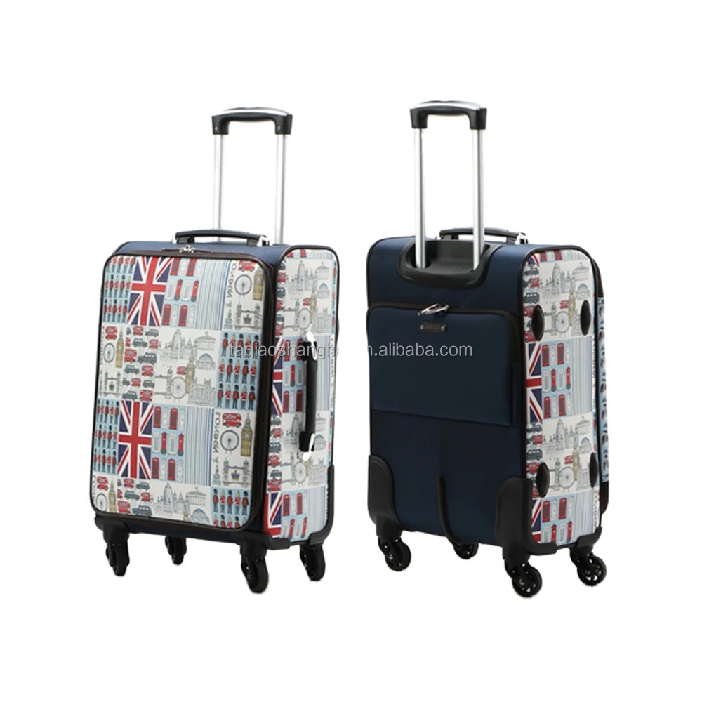 Sanpoints uk flag suitcase and makeup case 2 piece luggage set