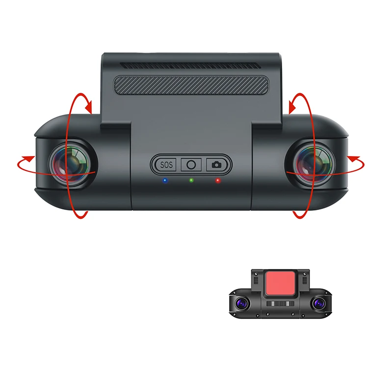 Sell like hot cakes hidden double 1080 pwifi black box hd night vision mobile Internet car inside and outside double tape record