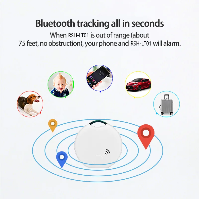 Tuya Child Bag Wallet Mobile Phone Positioning Multiple Pet Key Finder Smart Pets GPS Anti-Lost Alarm Tag Wireless Tracker