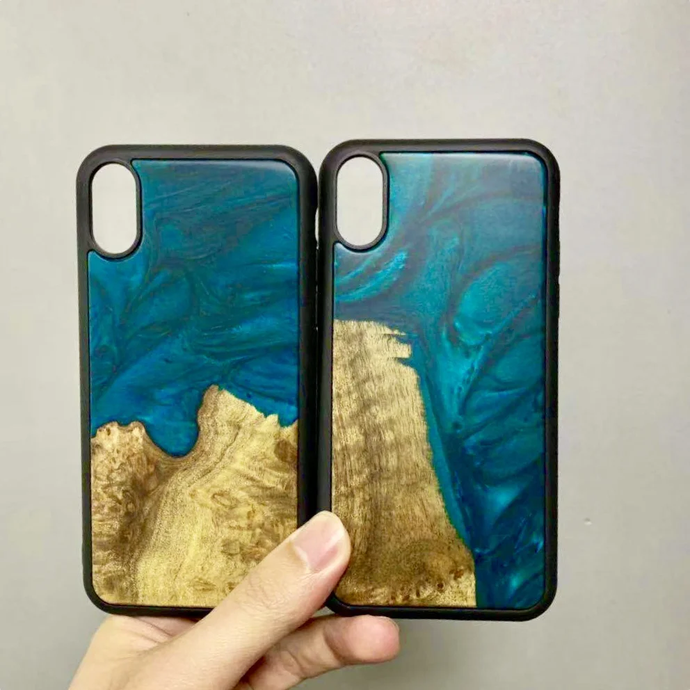 Wood Resin Phone Case For iPhone 11 Pro Max