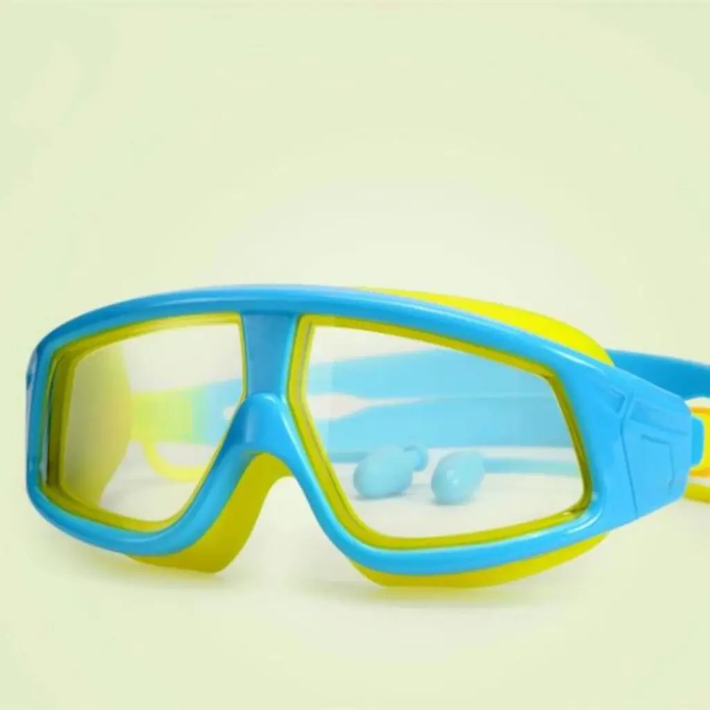 swimming  glasses wide view frame eyewear Anti scratch colorful Anti UV swimming goggles for kids 3-15