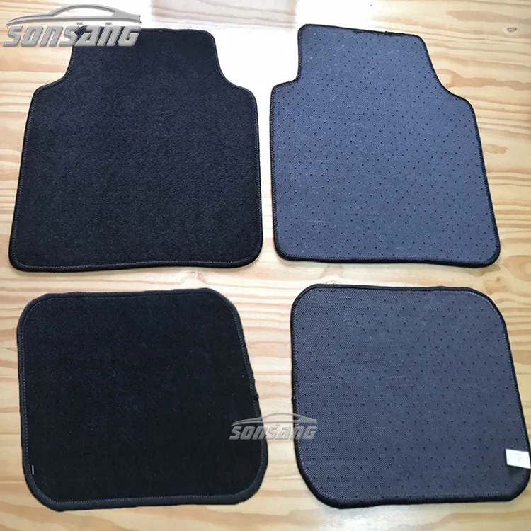 Fashion black car carpet universal with custom logo