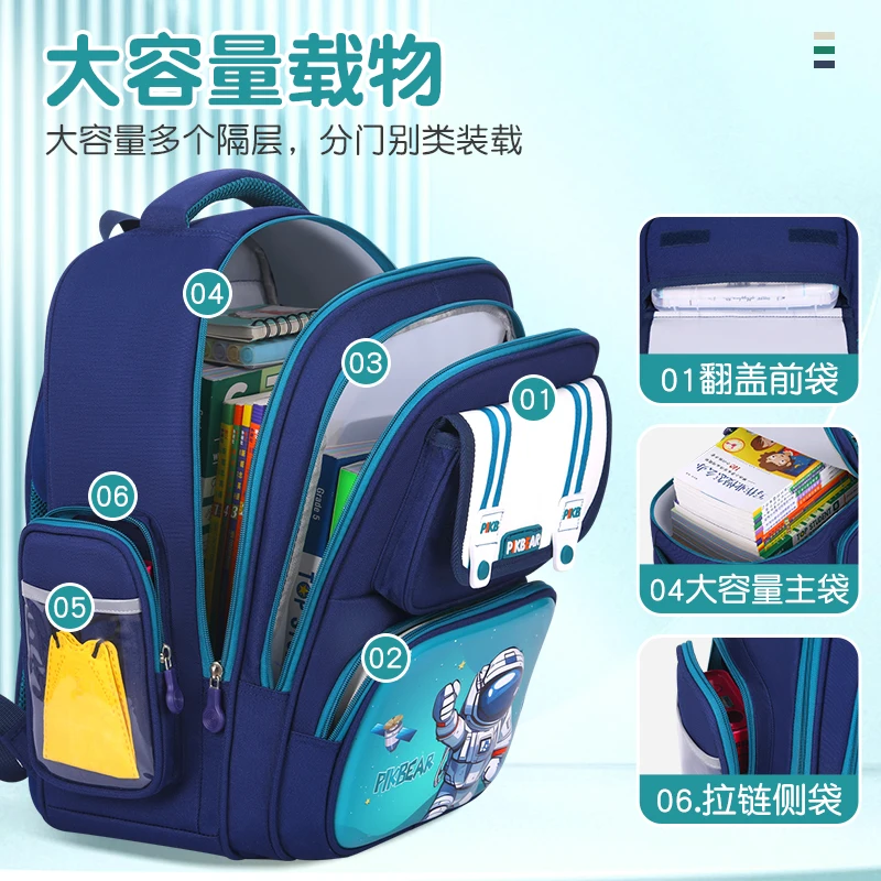 Cartoon backpack for children to prevent loss of travel cartoon backpack for boys and girls cute kindergarten bag