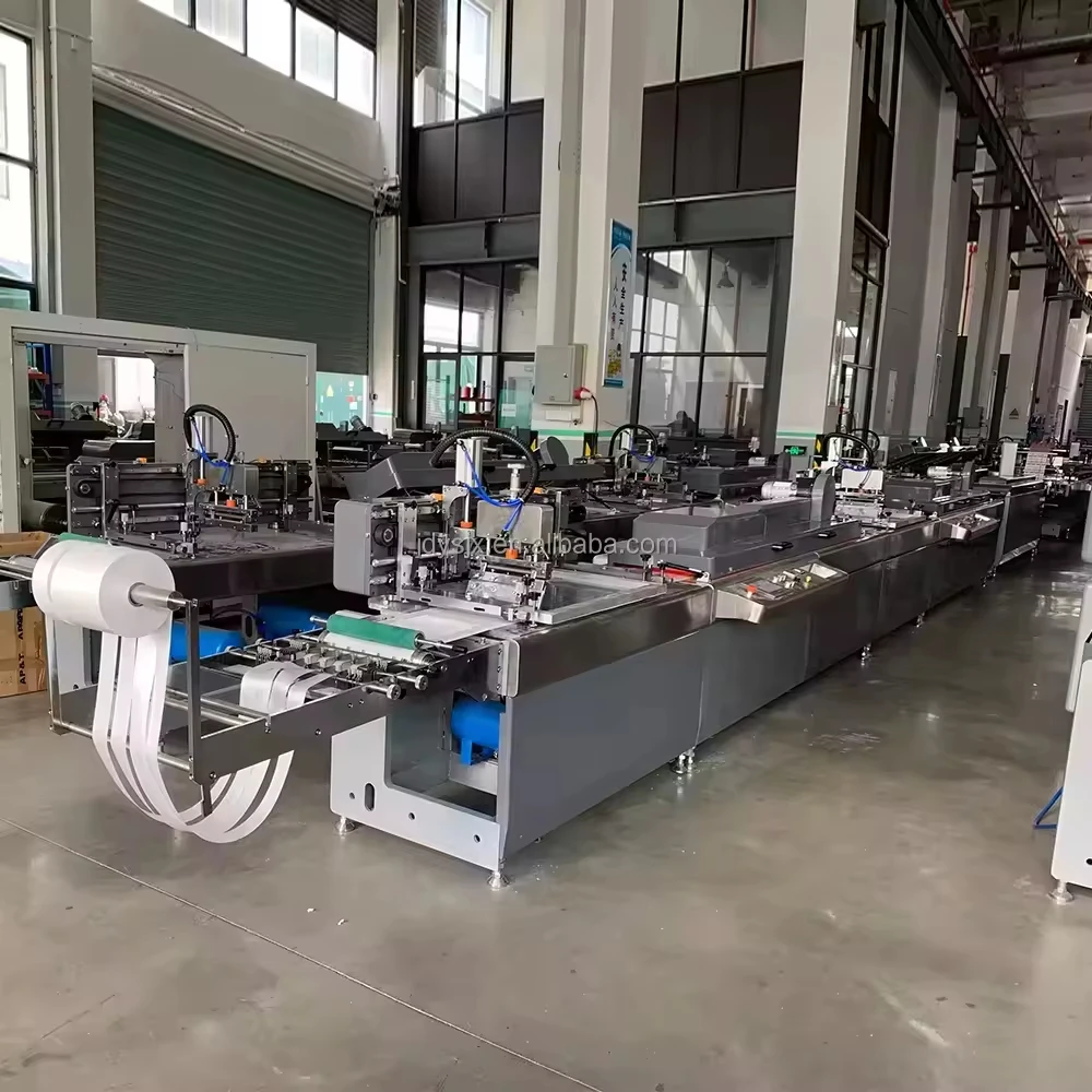 JD-3002 Jinga Brand 2 Colors Silk Screen Printing Machine 12m/Min High Speed Screen Printer For Cloth Narrow Fabric Label