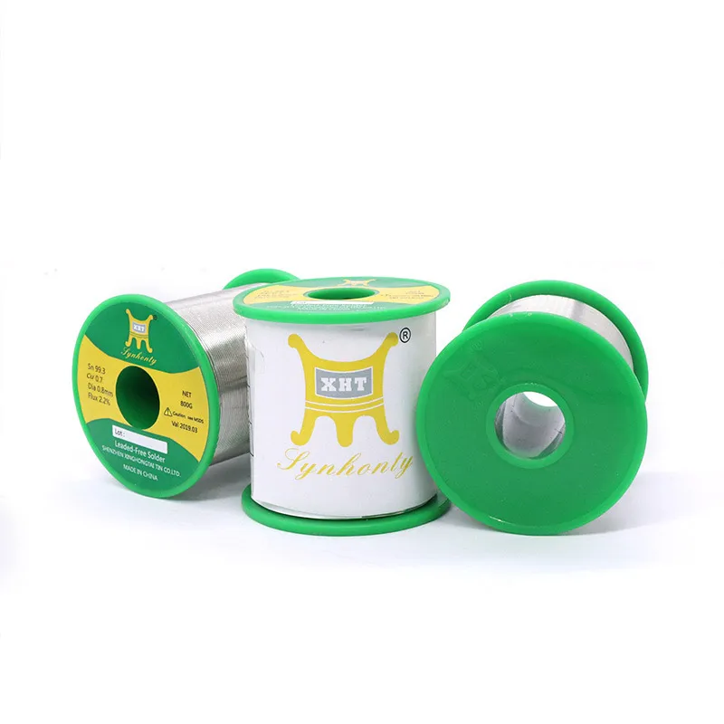 XHT customize Tin Soldering Wire Rosin activated Core Solder Wire 63/37 40/60 0.8mm 1.0mm 1.2mm 2mm tin wire 100g 200g 250g