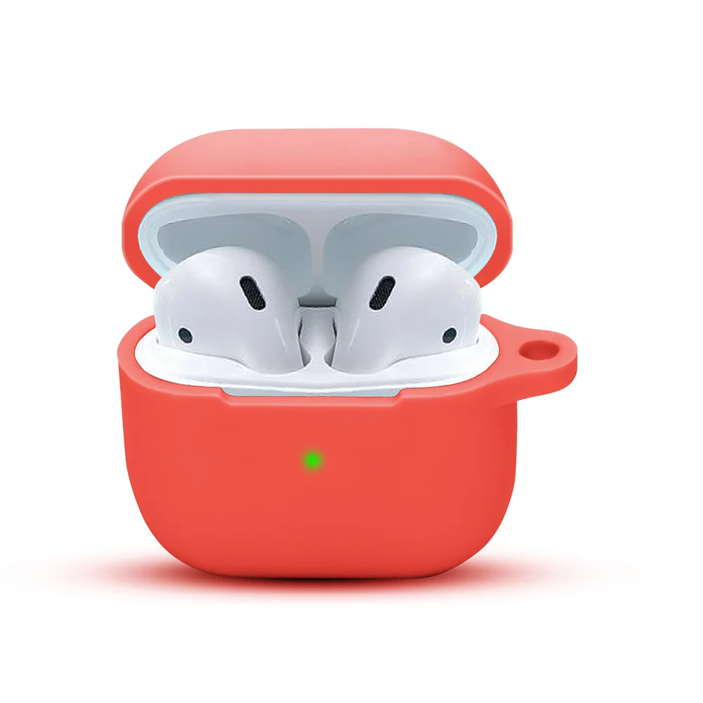 Wholesale slim design Dust Prevention Waterproof Case Silicone Cover wireless charging Earphone case For airpods