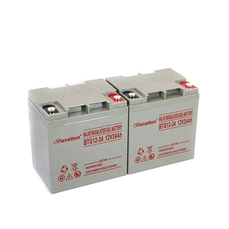 Banatton Solar Power System Home Inverter 12v24ah Lead Acid Battery Baterai Rechargeable Gel Battery Solare Storage Bateria