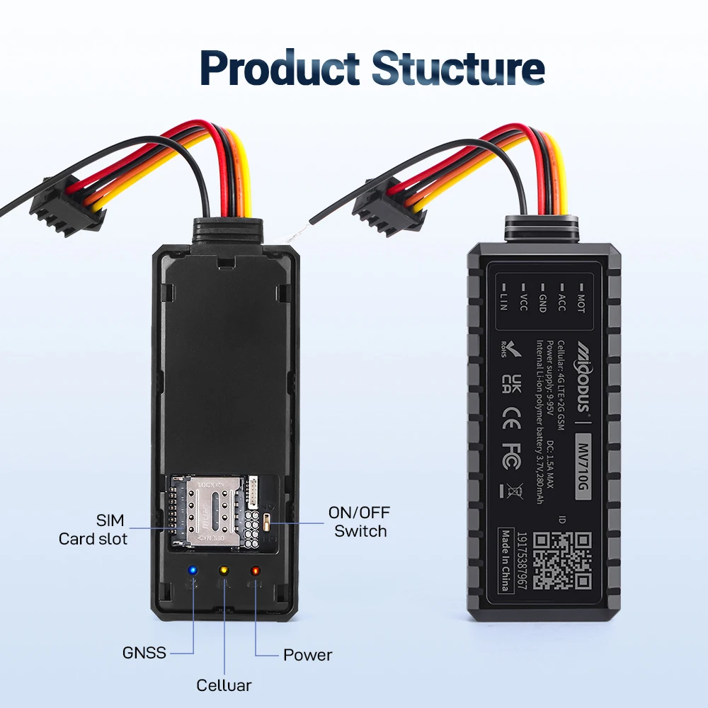 Android Ios Tracking System Micodus MV710G 4G Vehicle Locator Track Device Relay Accurate Vehicle Tracker Manual Gps Tracker