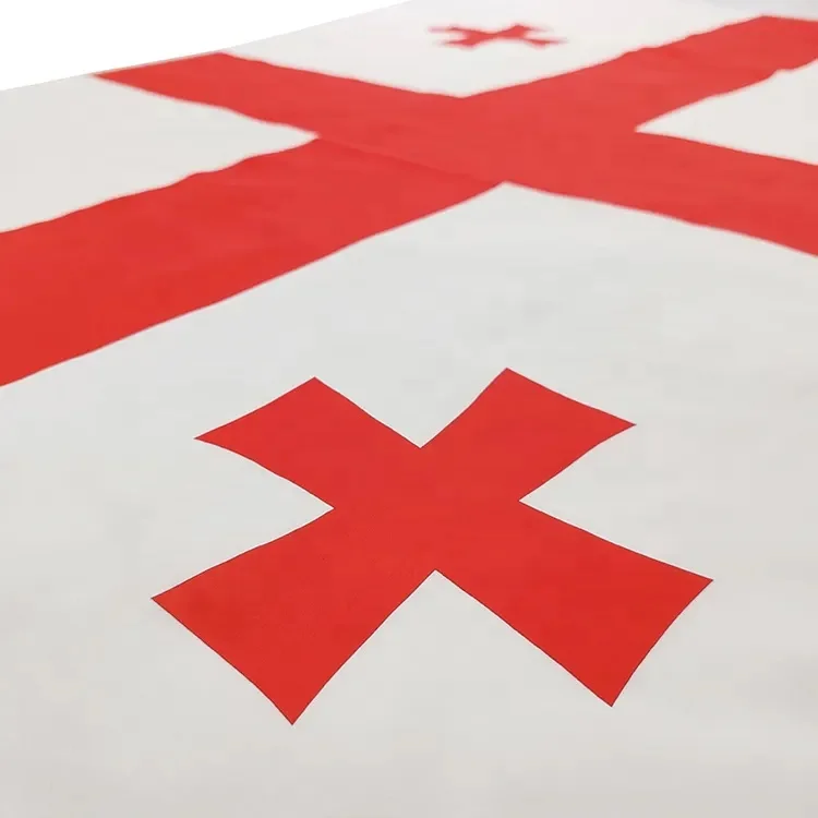 Wholesale Polyester 3x5 FT Georgian National Flag All Country Flag 3x5FT Georgia Flag