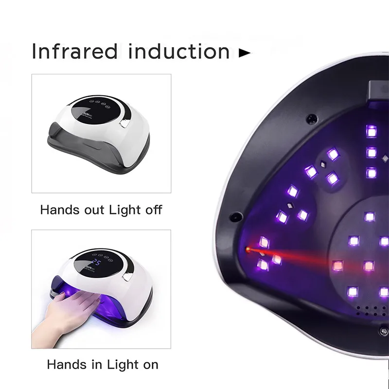 
2020 new arrivals 120W high power SUN BQ5T nail dryer for UV/LED nail gel curing Manicure Gel nail curing lamp light dryer 