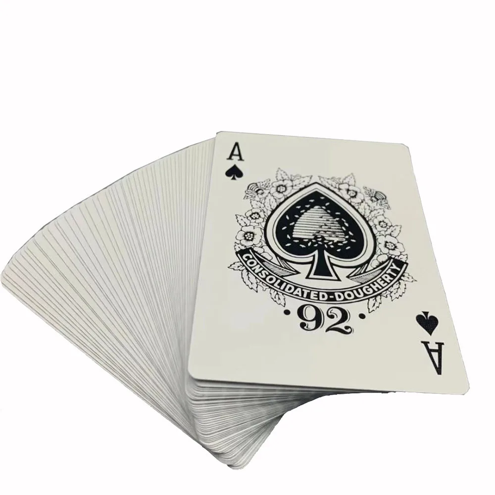 Custom Design Logo Paper Printing Poker Playing Card Blank Tunisia Game Playing Cards